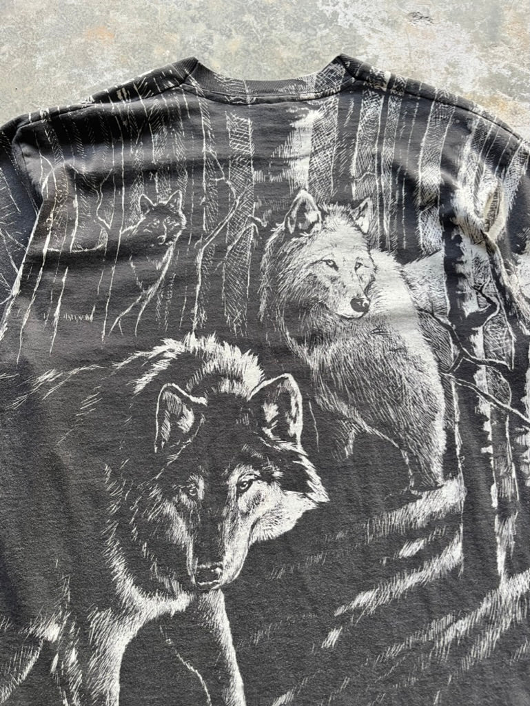 90's AOP Wolf Tee
