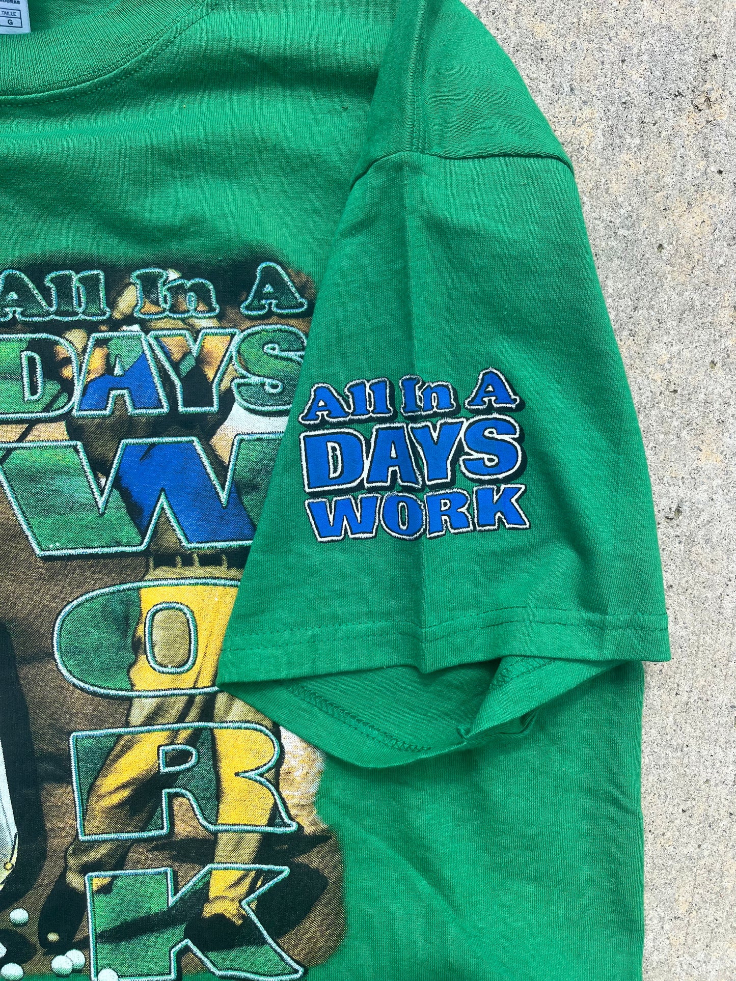 All in a days work Golf tee