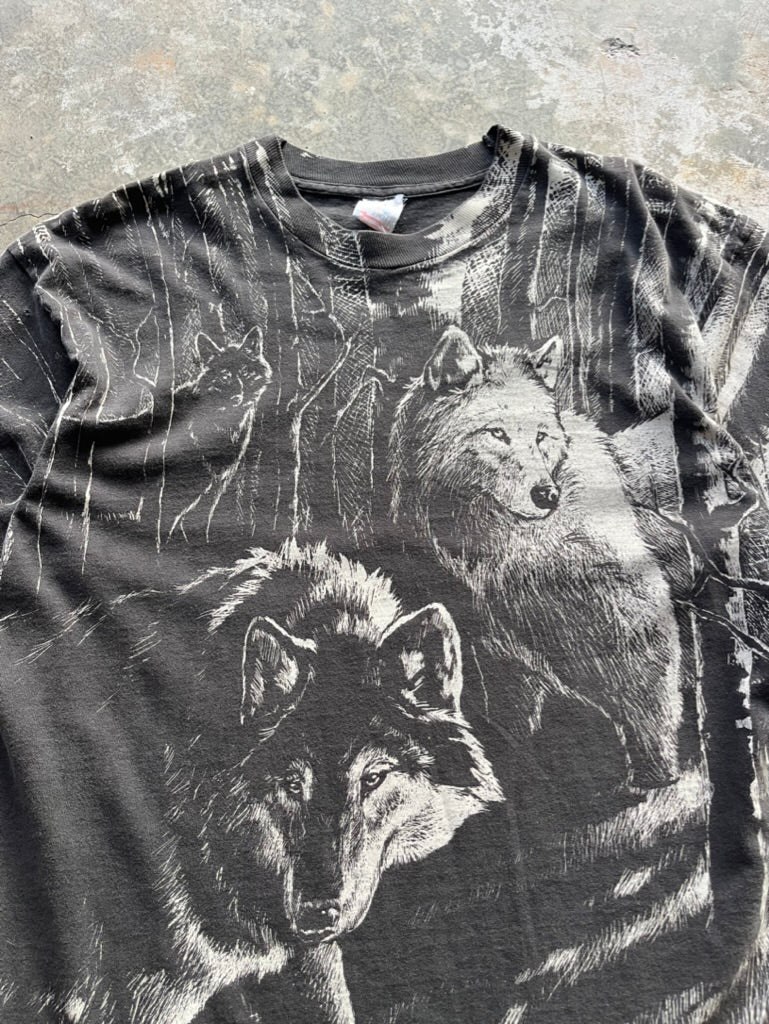 90's AOP Wolf Tee