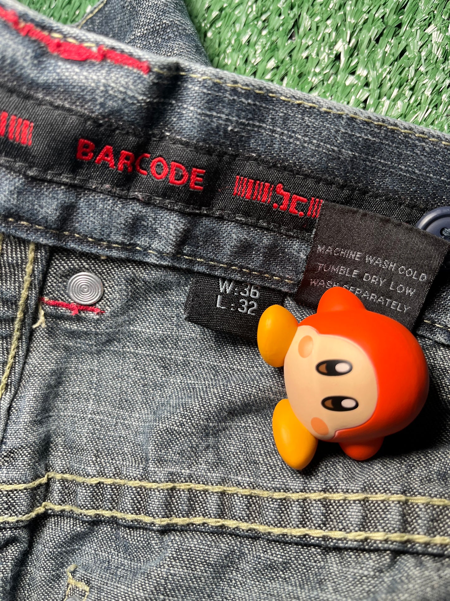 Barcode Denim Pants