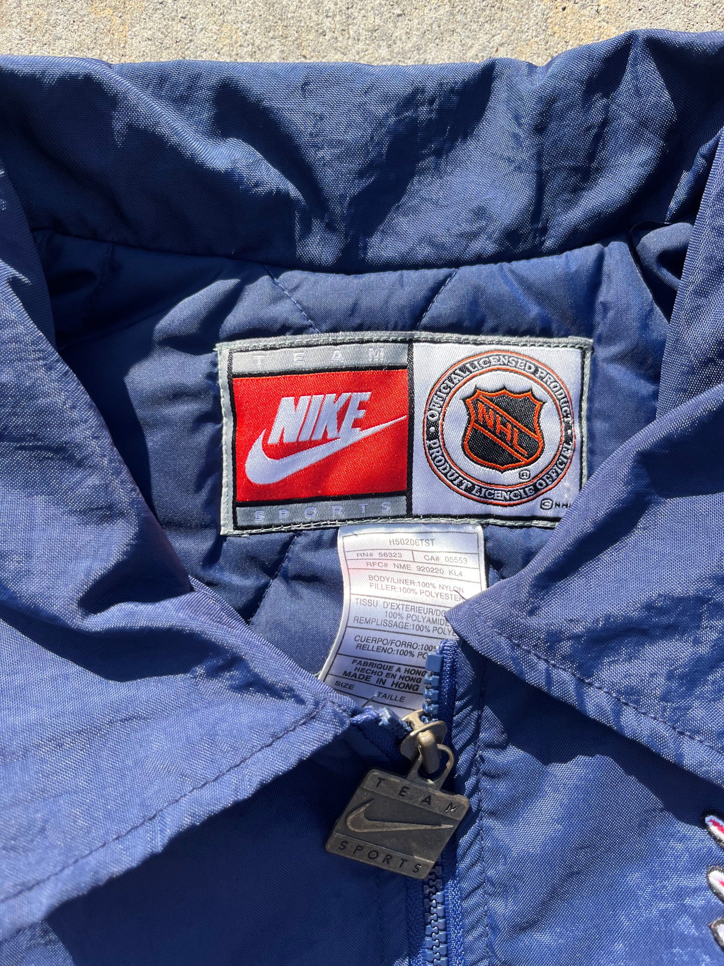 90's Nike New York Rangers puffer